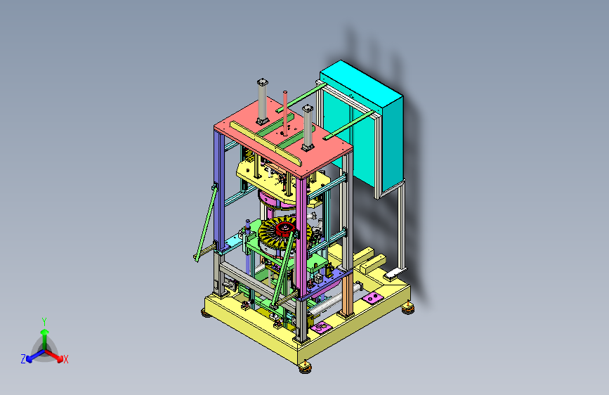 电机转子矫正设备三维模型3D数模