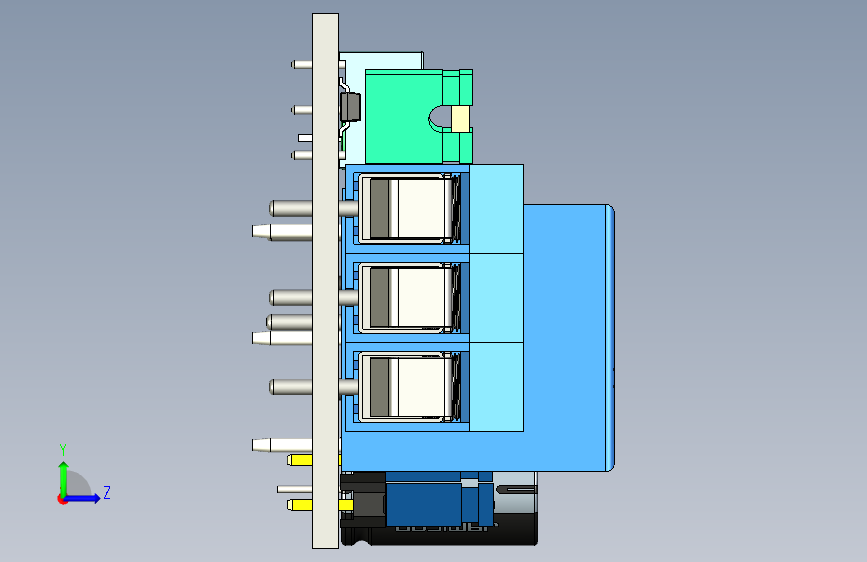 FC-32延时继电器 左侧视图