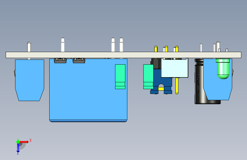 FC-32延时继电器 俯视图