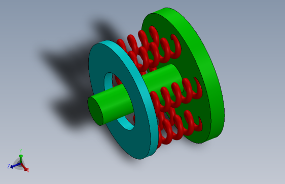 SolidWorks 2023版单片离合器部件和装配