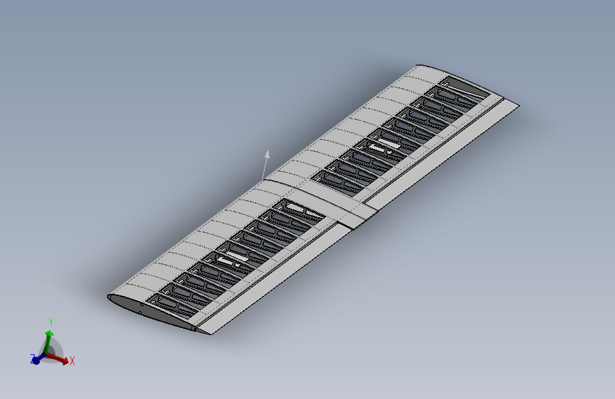Solidworks模拟机翼