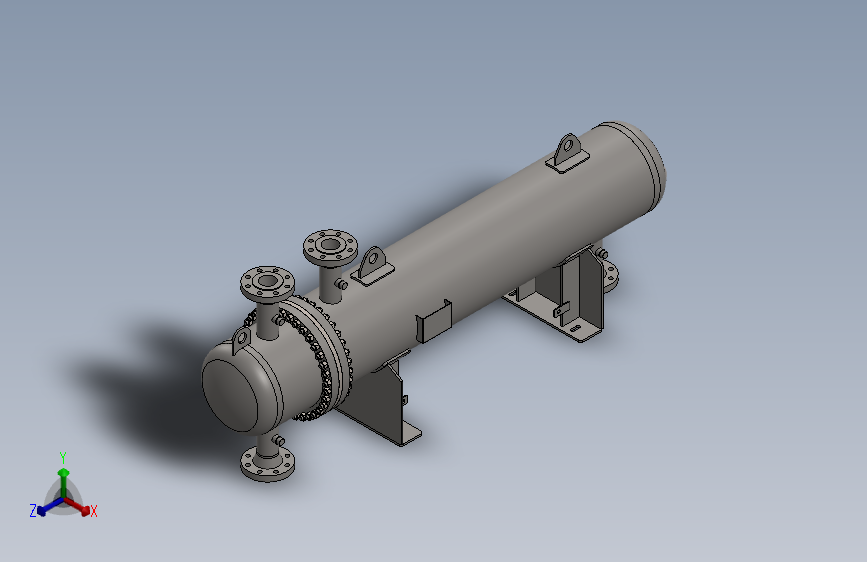 SolidWorks热交换器模型