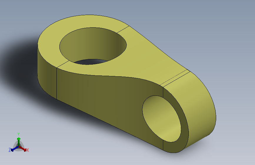 SolidWorks设计的简约钥匙扣