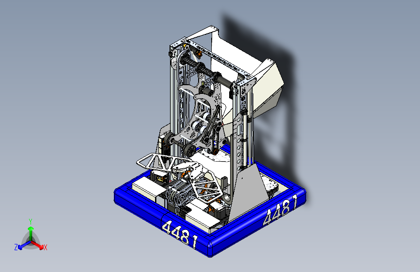 参赛于2025年FIRST机器人大赛世界锦标赛的DELTA V2机器人