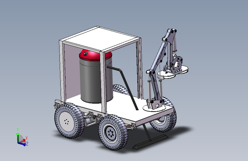 车载绿篱修剪机设计含说明+二维cad图纸+三维solidworks模型+3d图
