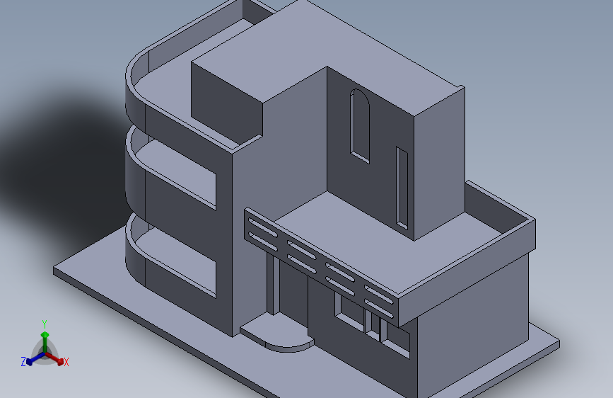 功能吸引眼球的3D房子