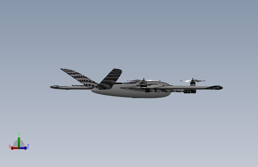可倾斜系统的UAV.toFixedwing