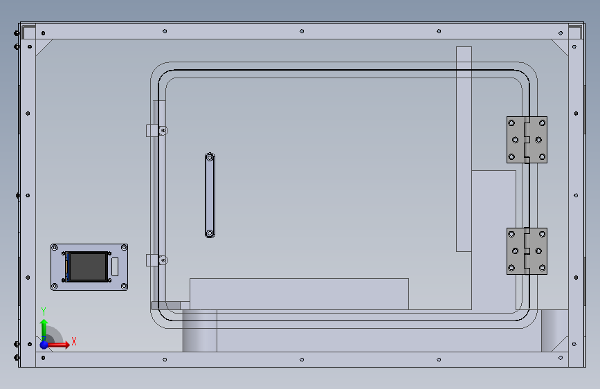 生物支架打印机的外壳Bio-support Enclosure 正面视图