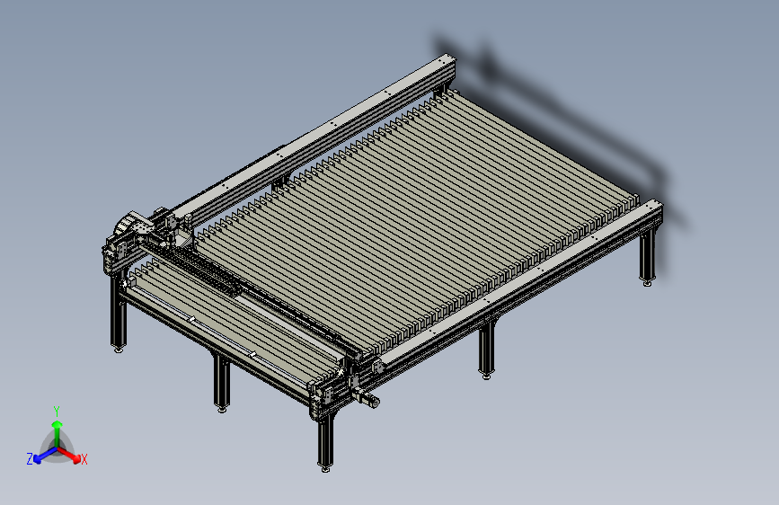 CNC等离子切割机3D图三维建模