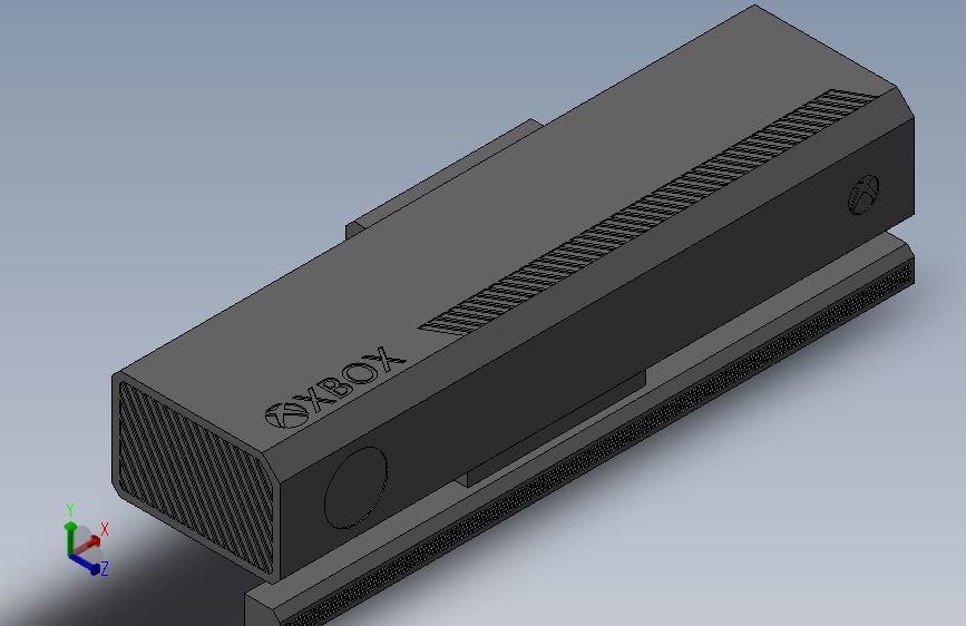 四视图绘制的Kinect v2模型