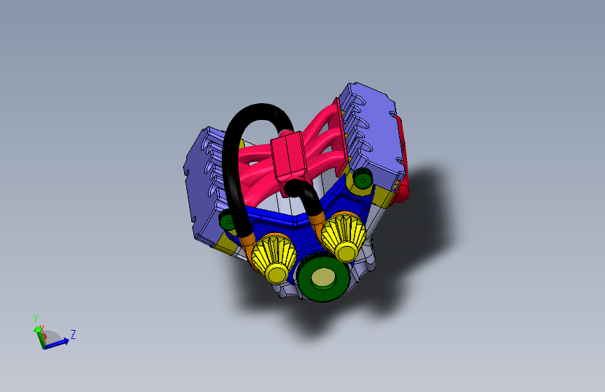 G10189-V6发动机-Solidworks”