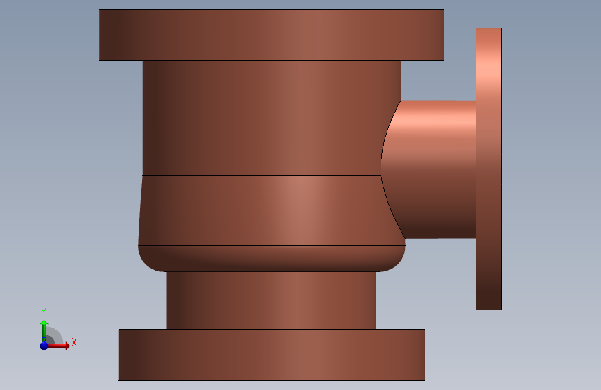 G10969-阀门在solidworks 2014” 正面视图