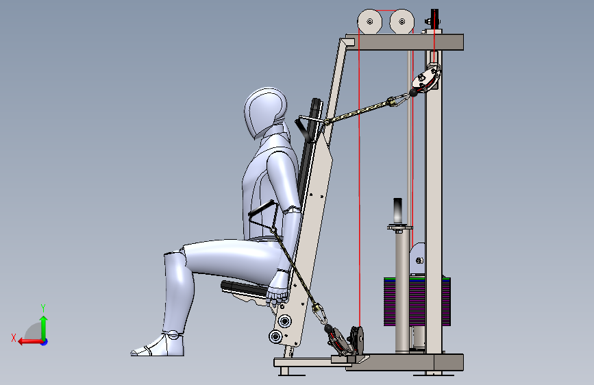 健身器材2_SOLIDWORKS 2020_模型图纸下载 – 懒石网