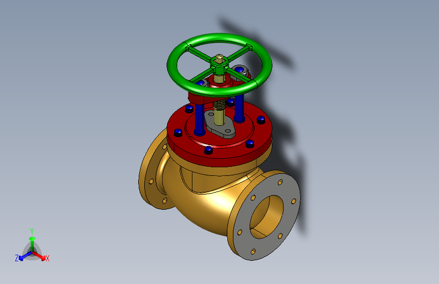 G10111-PTC+Creo上的截止阀”