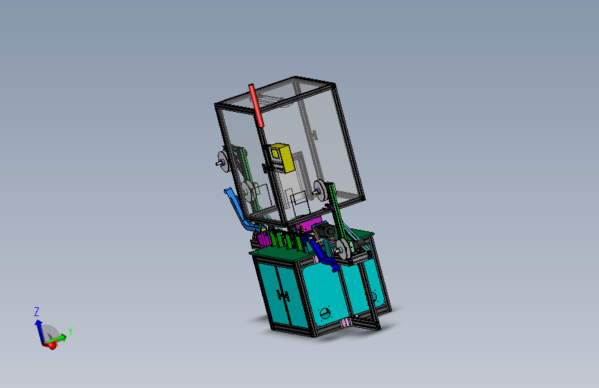 凸轮压入裁切机3D