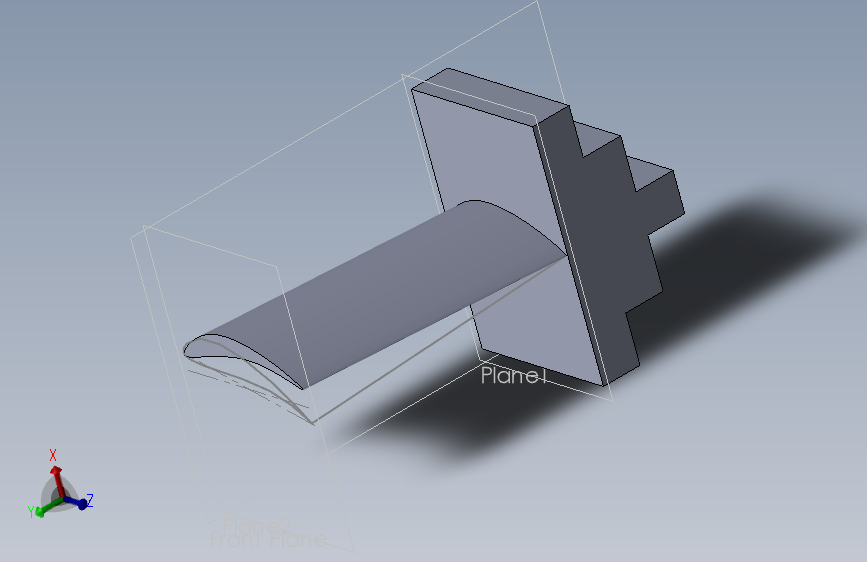 具有振动特性的涡轮叶片Modal