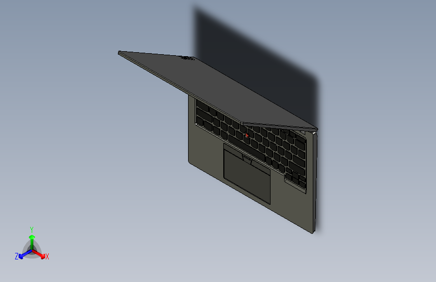 以尺子测量的模型ThinkPad X13 Gen2