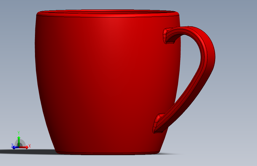 用SolidWorks制作的茶杯设计