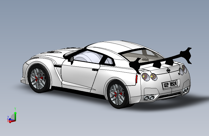 优美设计的Nissan GTR