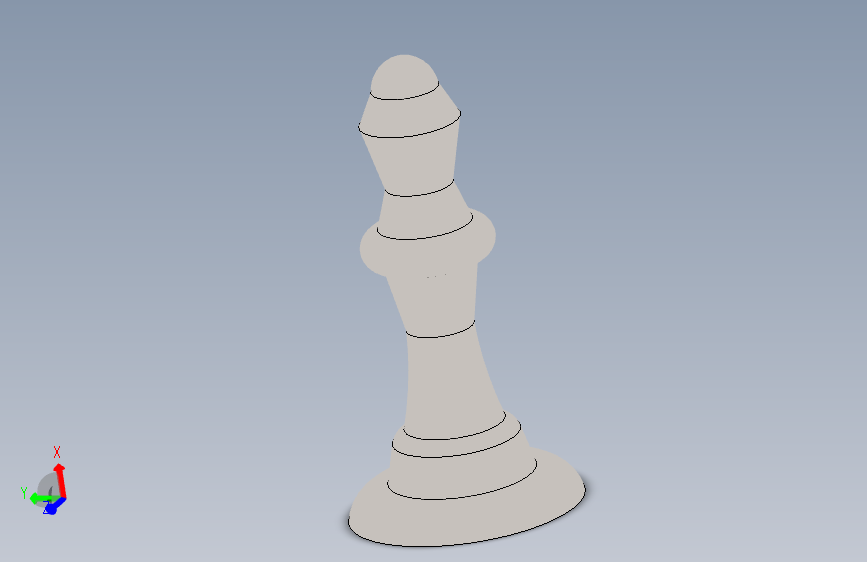 长70mm基座35mm的象棋主教