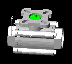 G12831-带安装座的40mm球阀”