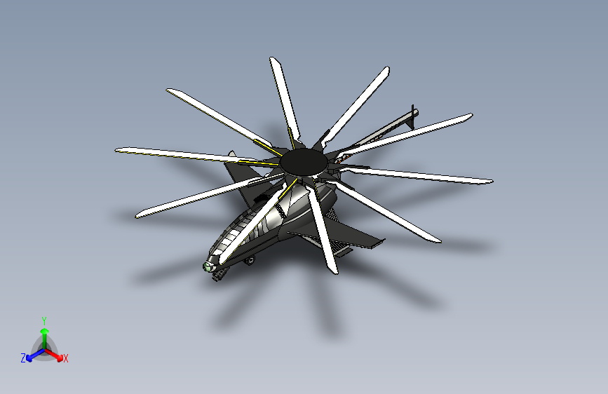 COBRA无人机3D模型图纸