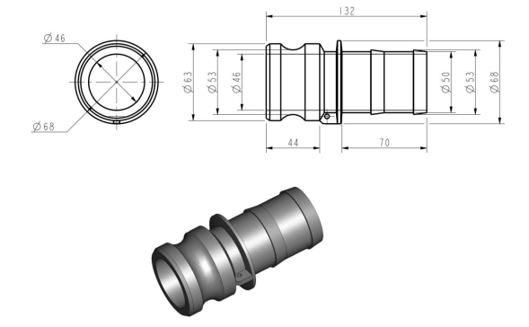 G14567-阀脚2”BSPP