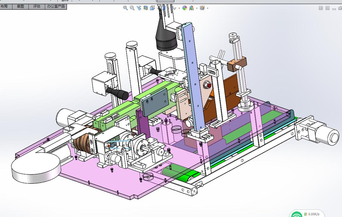 非标自动化钢带螺钉视觉检测机 全套3D模型图纸3D模型SolidWorks三维设计图