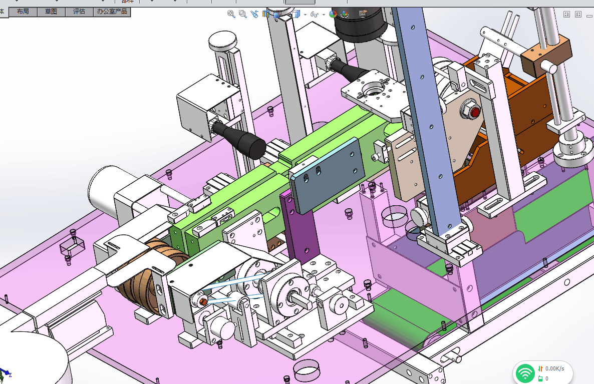 非标自动化钢带螺钉视觉检测机 全套3D模型图纸3D模型SolidWorks三维设计图
