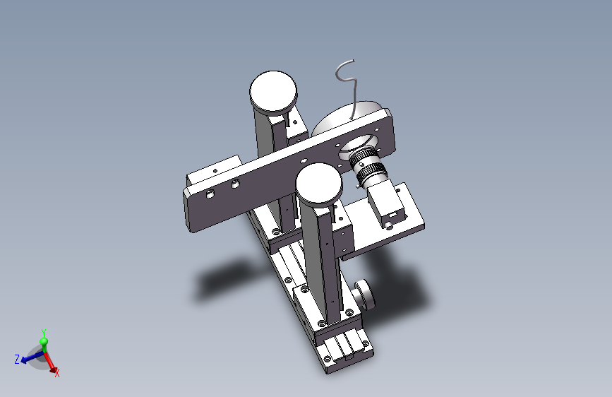 非标自动化钢带螺钉视觉检测机 全套3D模型图纸3D模型SolidWorks三维设计图 主视图