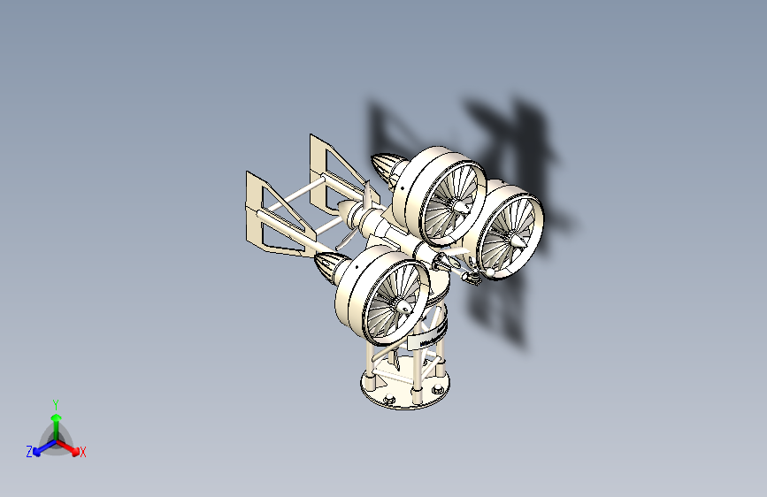 Aeolus风力发电机三维模型3D图设计