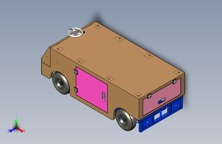 Agv自动导航车3D模型