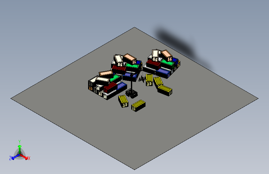 超大型AGV起重吊车3D模型图纸