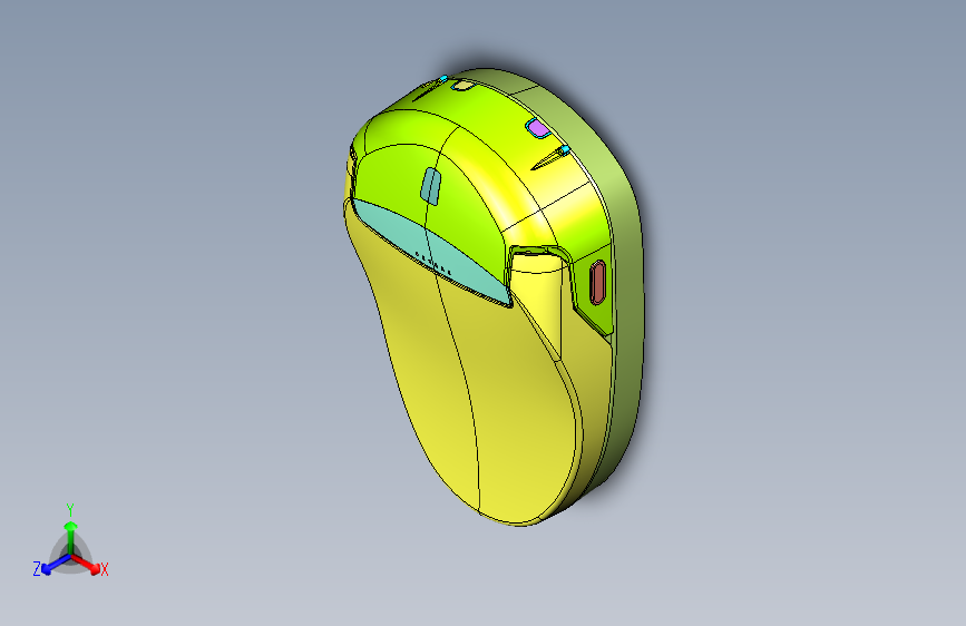 智能马桶座便器结构设计三维模型Creo图纸stp素材3D建模