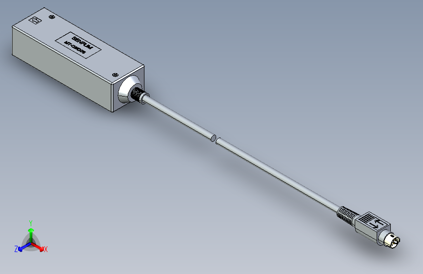 深浦接触式位移传感器 MT-OWD05 信号转换器3d