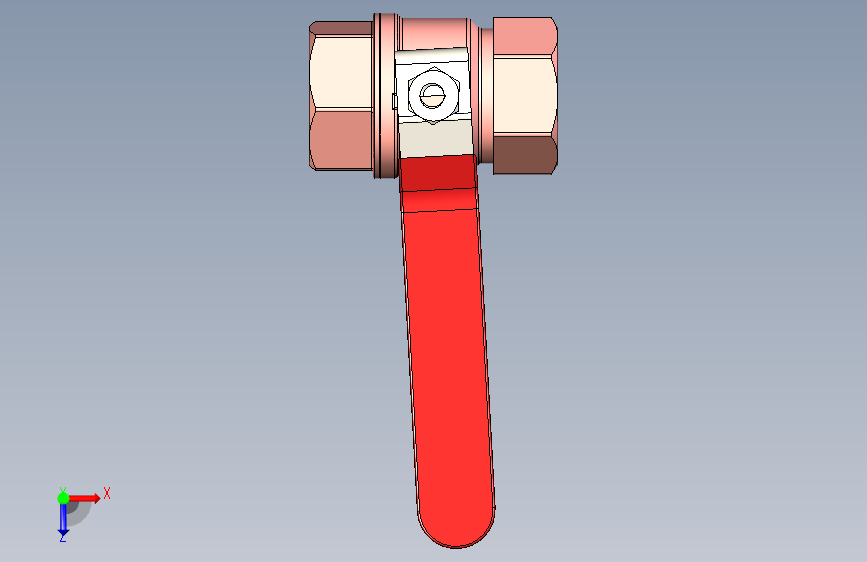 G11247-或附属。__高精度+25.4mm+球阀38 俯视图