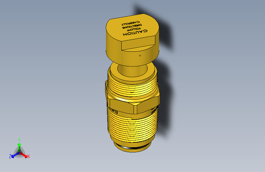 G12612-REGO”Chek+Lok“单向锁7591U液化石油气溢流阀，solidworks”
