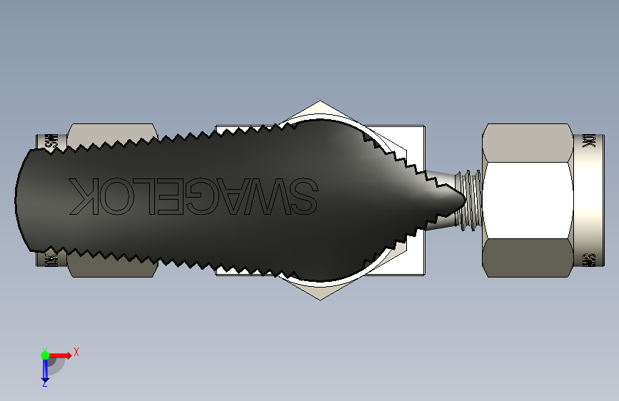 G13920-世伟洛克阀门40G+6MM” 俯视图