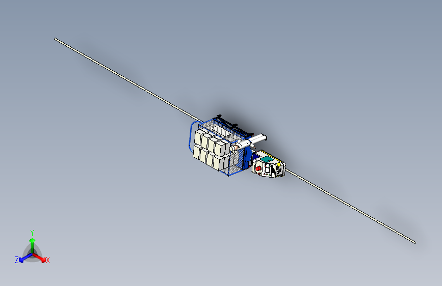 牵引式AGV模型3D图