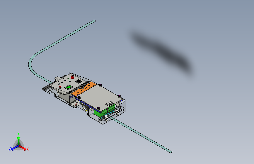 潜伏式磁导航AGV模型3D图纸