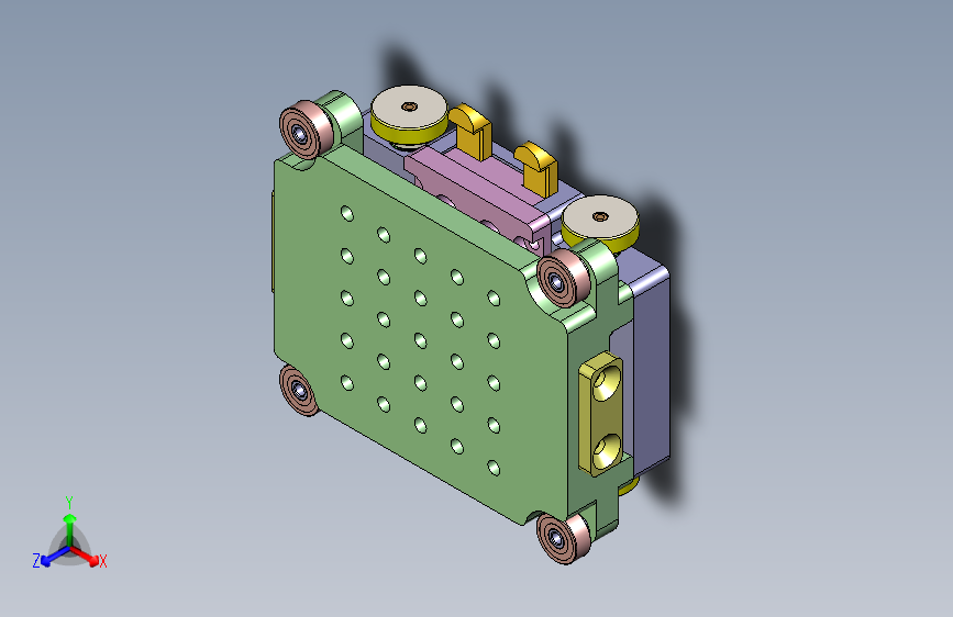 微型AGV小车3D图纸模型