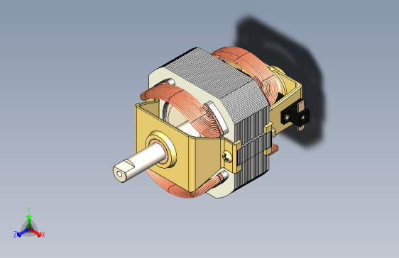 小电动机模型3D图纸