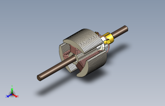 直流电机线圈（SolidWorks+2018）