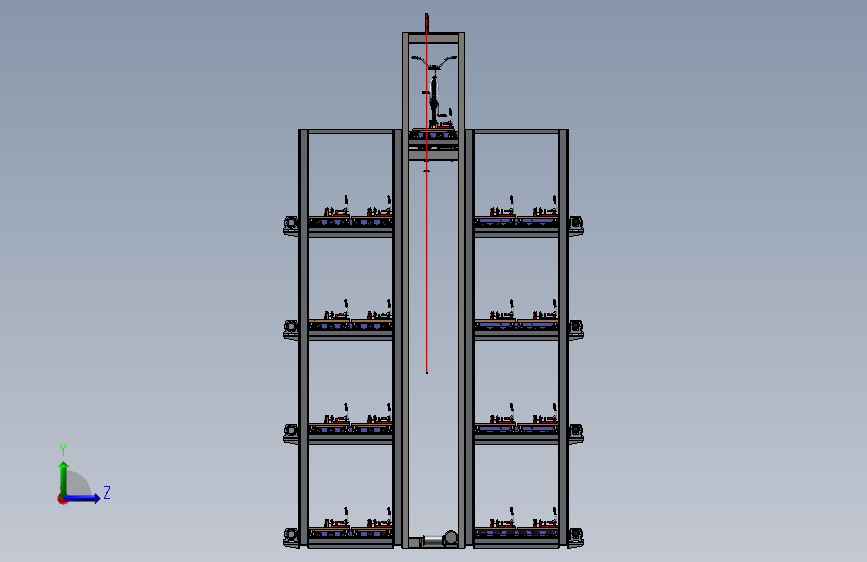 自行车停放立体车库_SOLIDWORKS 2021_模型图纸下载 – 懒石网