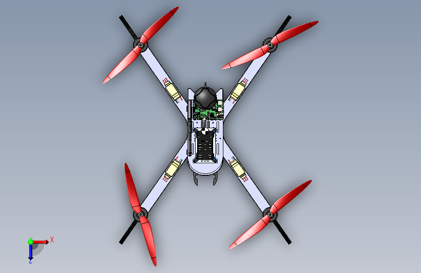 G16429-Quadrant UAV_DRONE” 无人机 俯视图