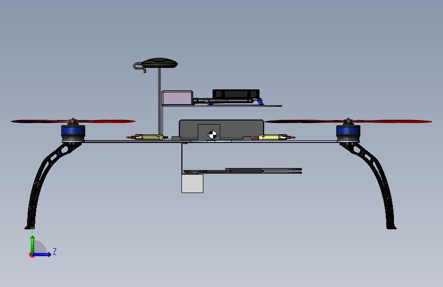 G16429-Quadrant UAV_DRONE” 无人机 左侧视图
