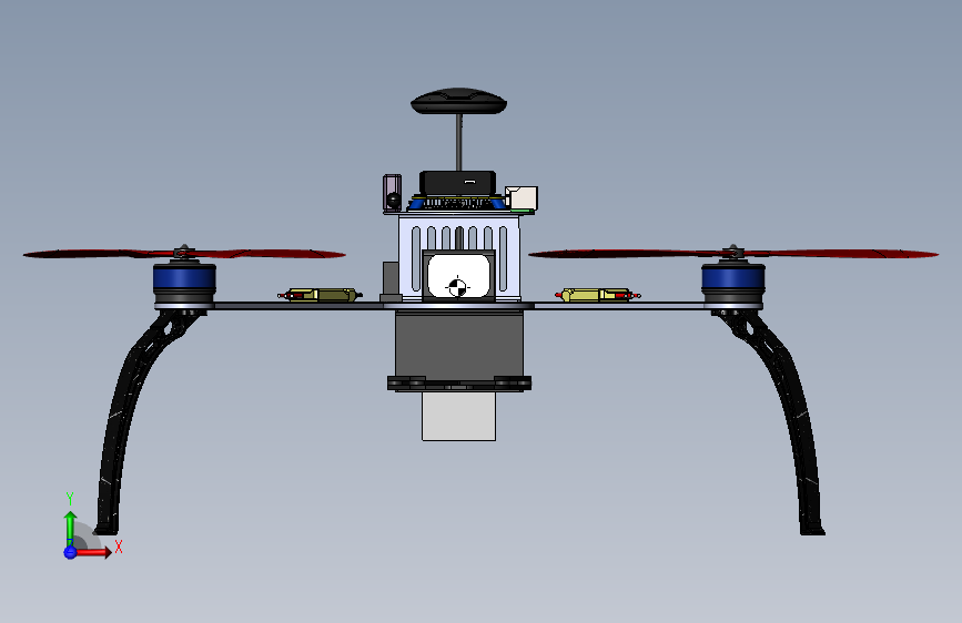 G16429-Quadrant UAV_DRONE” 无人机 正面视图