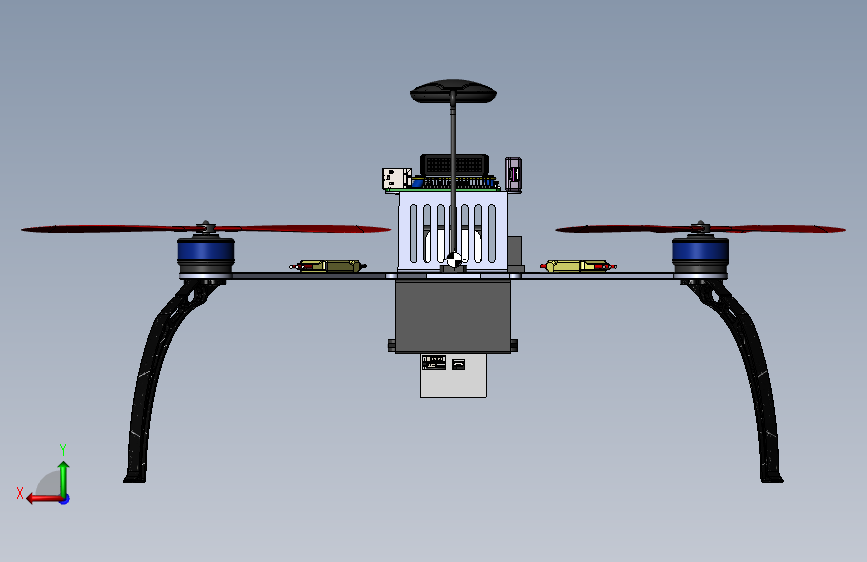 G16429-Quadrant UAV_DRONE” 无人机 背面视图