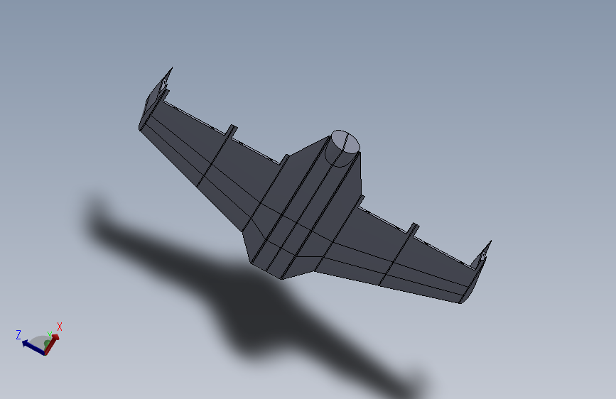 G16320-GZ-500飞翼无人机+肋骨+CNC CAD” 无人机