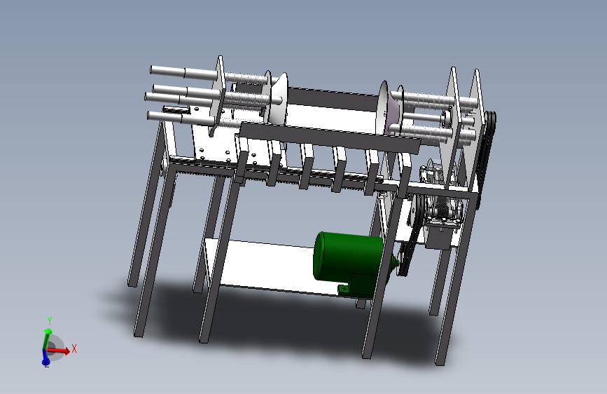 菠萝去皮机设计削皮机3D建模 含三维SW模型可编辑+CAD图纸+说明书